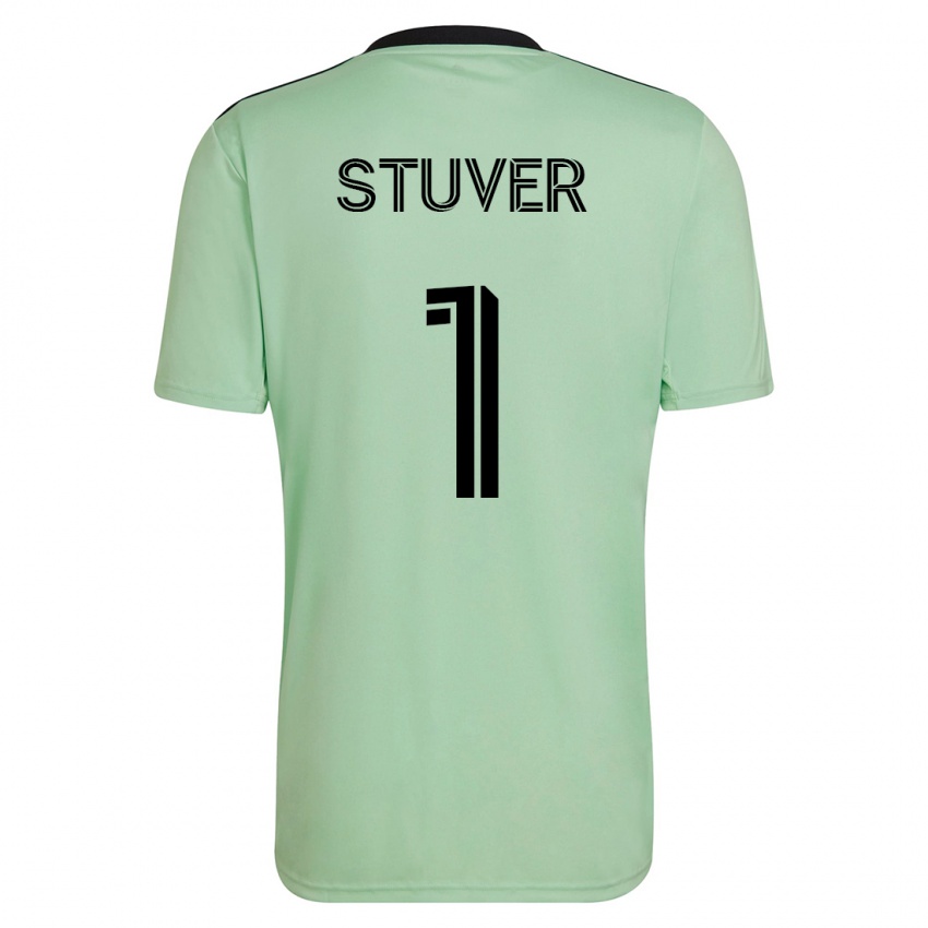 Dames Brad Stuver #1 Licht Groen Uitshirt Uittenue 2023/24 T-Shirt België