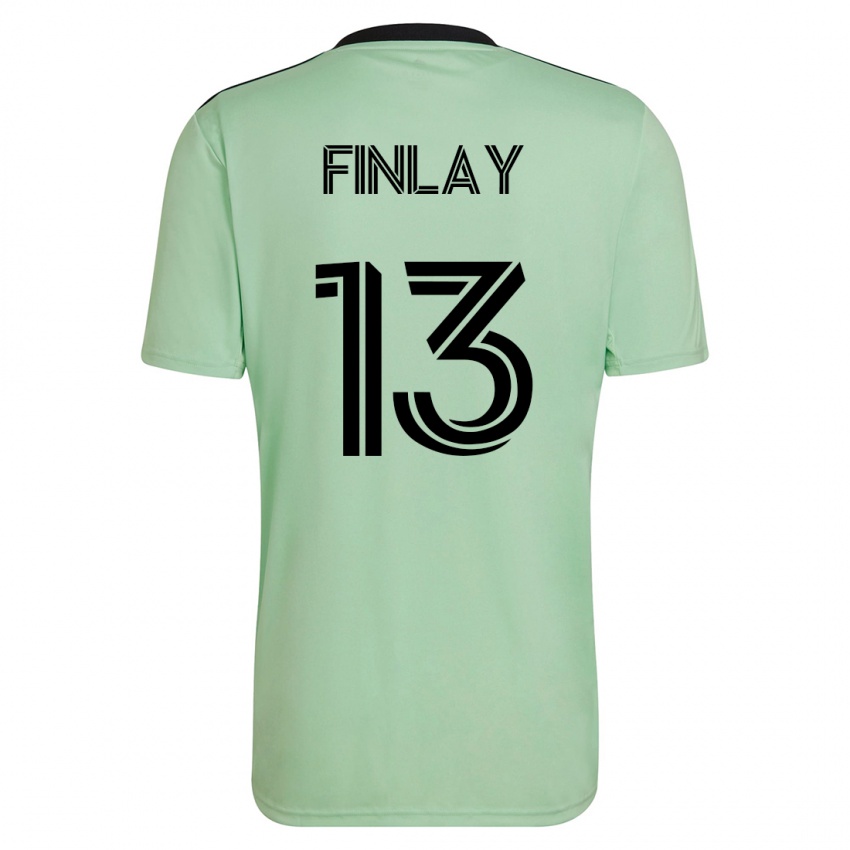 Dames Ethan Finlay #13 Licht Groen Uitshirt Uittenue 2023/24 T-Shirt België