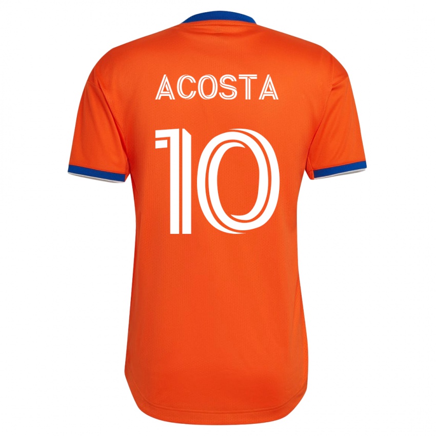 Dames Luciano Acosta #10 Wit Uitshirt Uittenue 2023/24 T-Shirt België