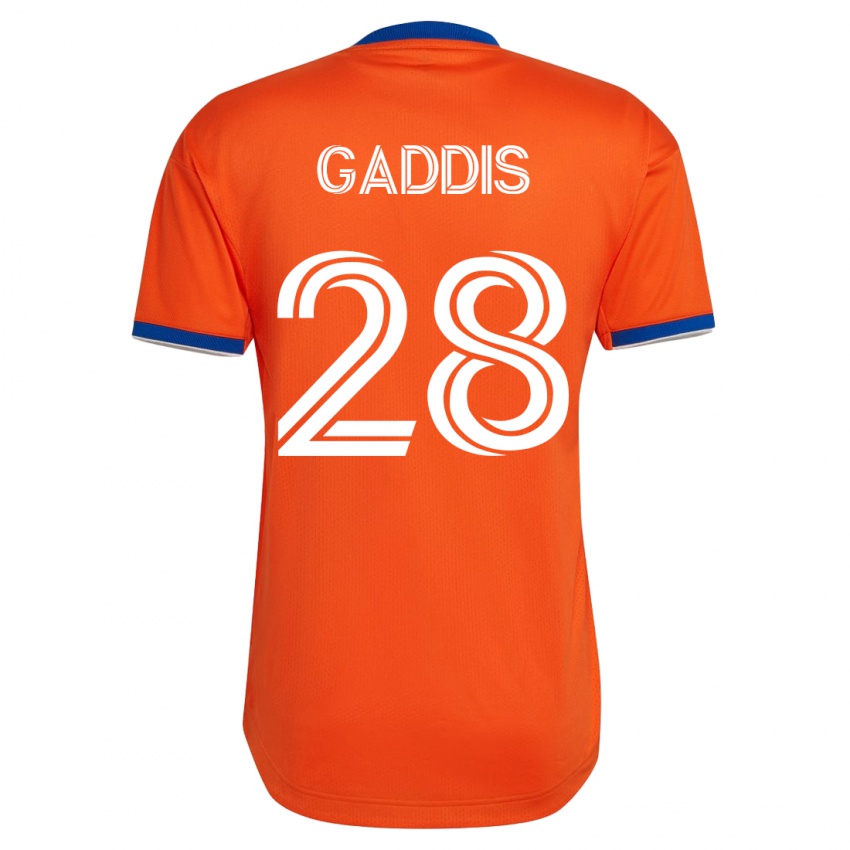 Dames Raymon Gaddis #28 Wit Uitshirt Uittenue 2023/24 T-Shirt België