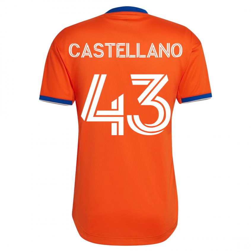 Dames Jesús Castellano #43 Wit Uitshirt Uittenue 2023/24 T-Shirt België