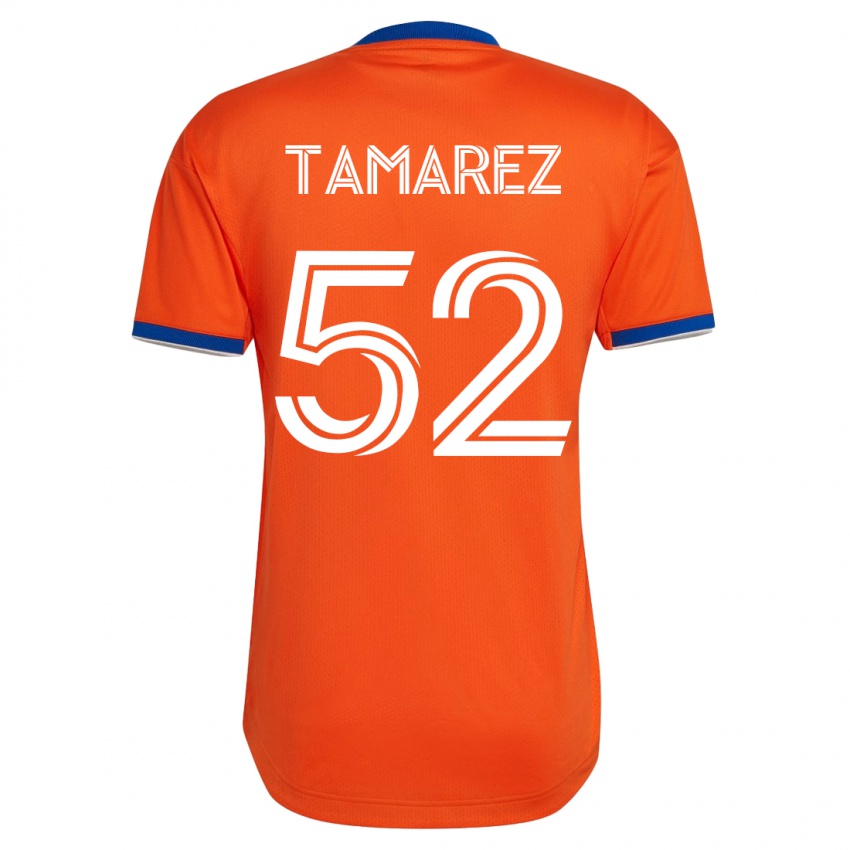 Dames Lucas Tamarez #52 Wit Uitshirt Uittenue 2023/24 T-Shirt België