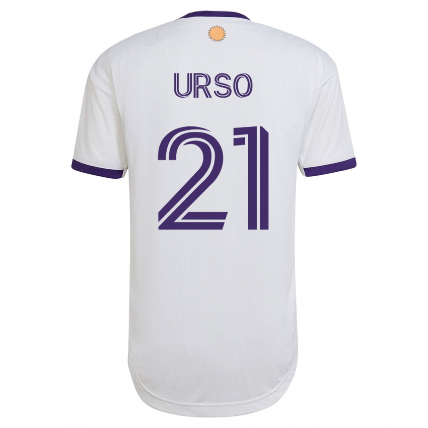 Dames Júnior Urso #21 Wit Uitshirt Uittenue 2023/24 T-Shirt België
