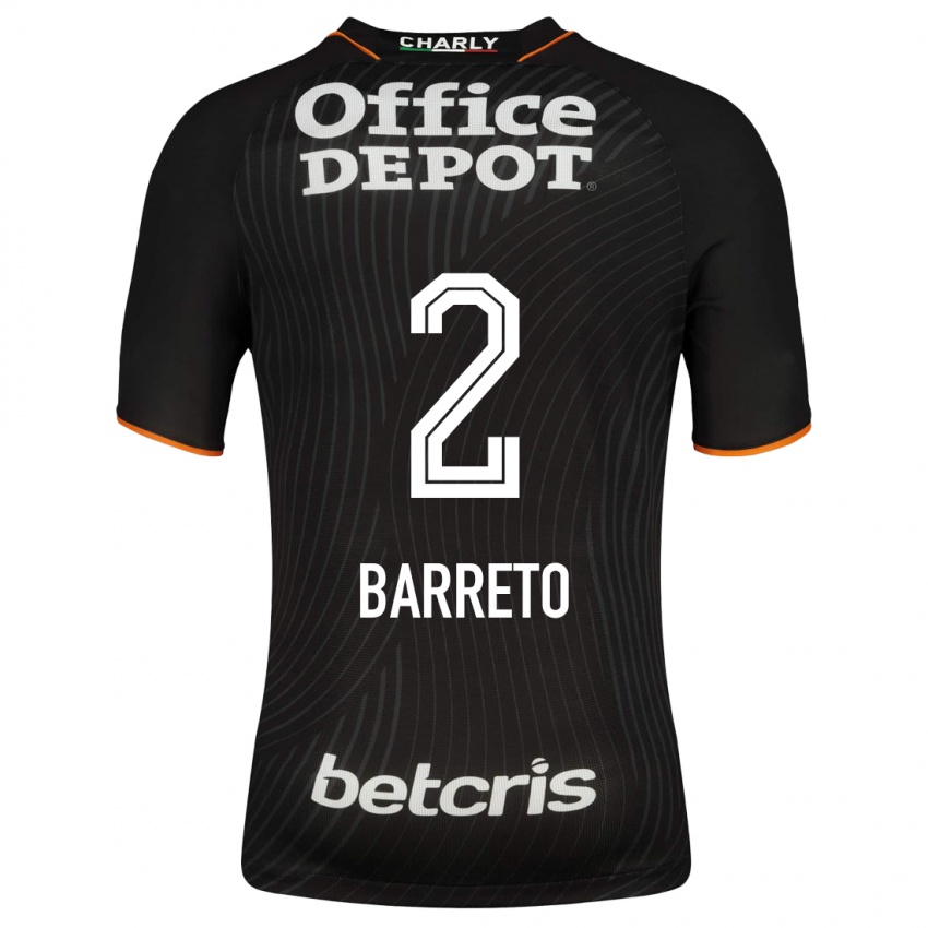 Dames Sergio Barreto #2 Zwart Uitshirt Uittenue 2023/24 T-Shirt België