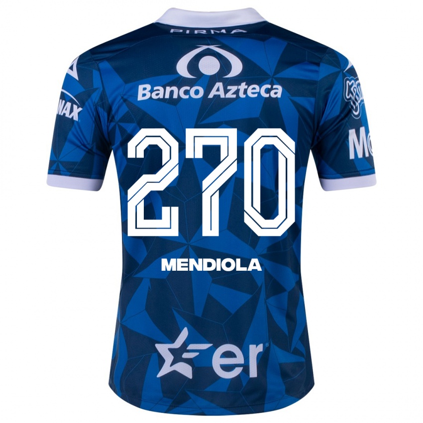 Dames Carlos Mendiola #270 Blauw Uitshirt Uittenue 2023/24 T-Shirt België