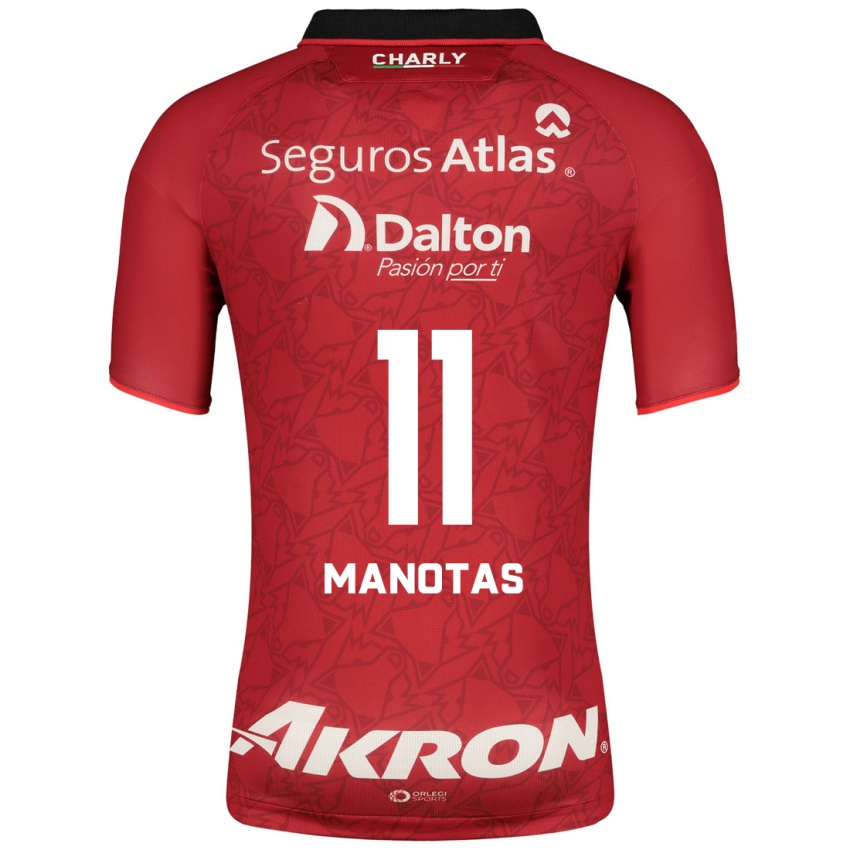 Dames Mauro Manotas #11 Rood Uitshirt Uittenue 2023/24 T-Shirt België