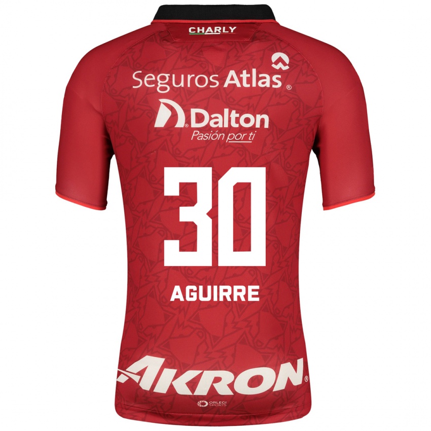 Dames Eduardo Aguirre #30 Rood Uitshirt Uittenue 2023/24 T-Shirt België