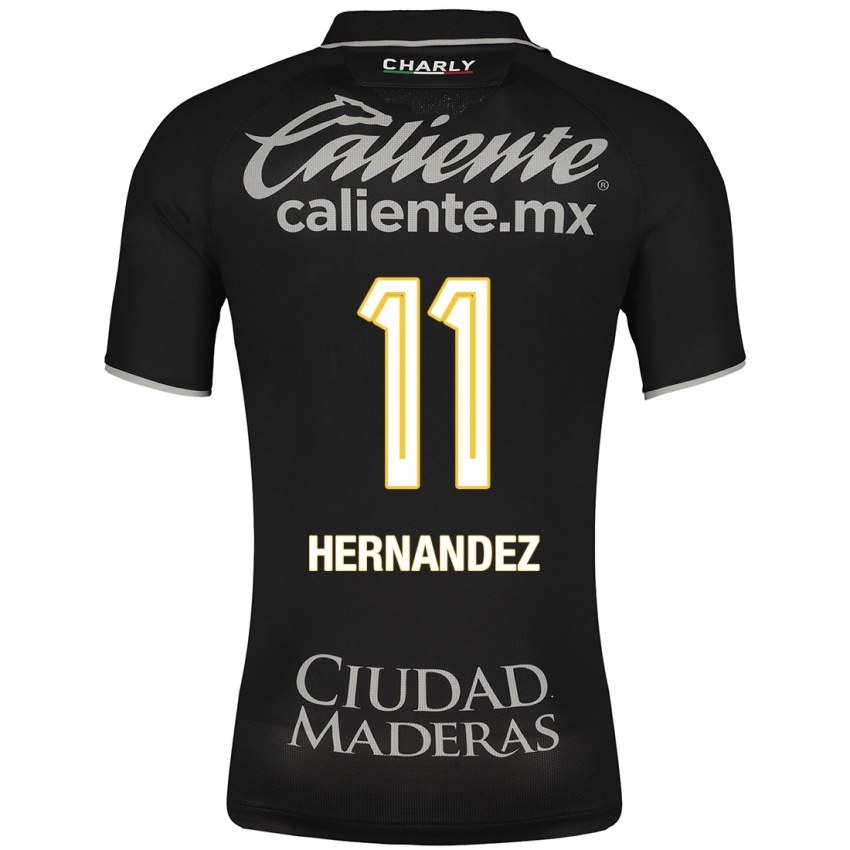 Dames Elías Hernández #11 Zwart Uitshirt Uittenue 2023/24 T-Shirt België