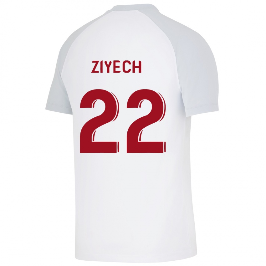 Dames Hakim Ziyech #22 Wit Uitshirt Uittenue 2023/24 T-Shirt België