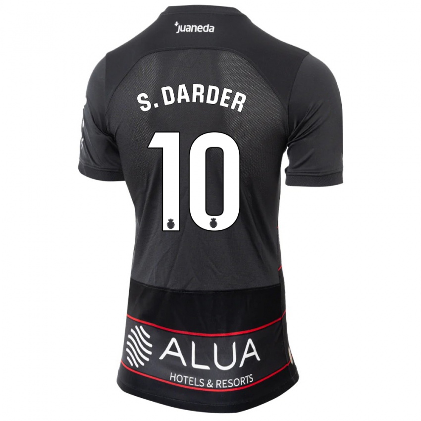 Dames Sergi Darder #10 Zwart Uitshirt Uittenue 2023/24 T-Shirt België