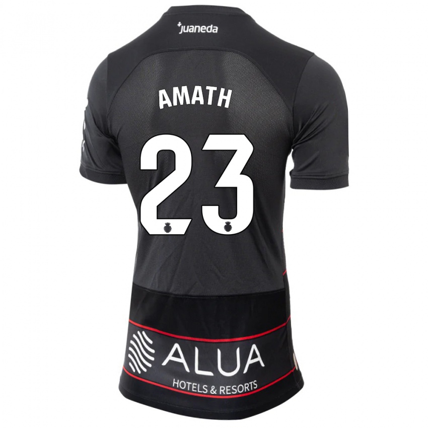 Dames Amath Ndiaye #23 Zwart Uitshirt Uittenue 2023/24 T-Shirt België