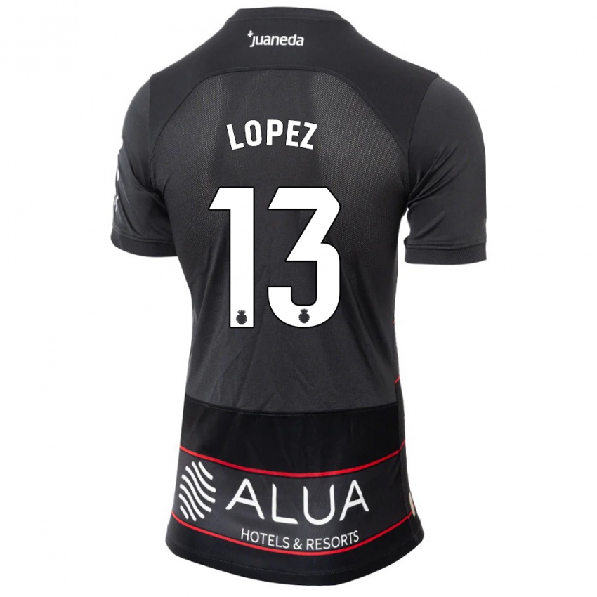 Dames Iván López #13 Zwart Uitshirt Uittenue 2023/24 T-Shirt België