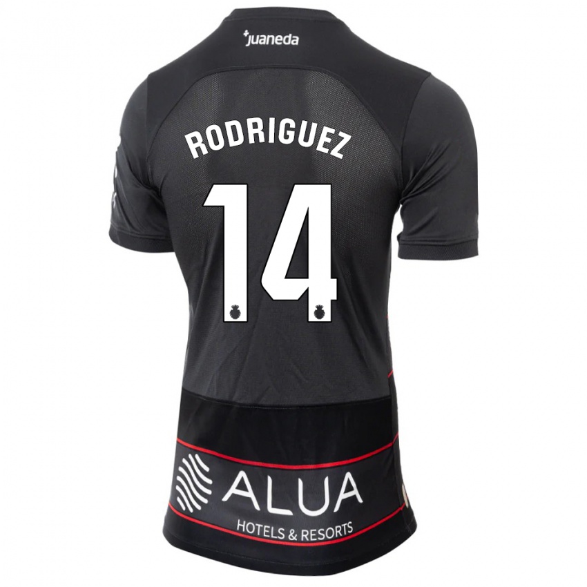 Dames Diego Rodríguez #14 Zwart Uitshirt Uittenue 2023/24 T-Shirt België