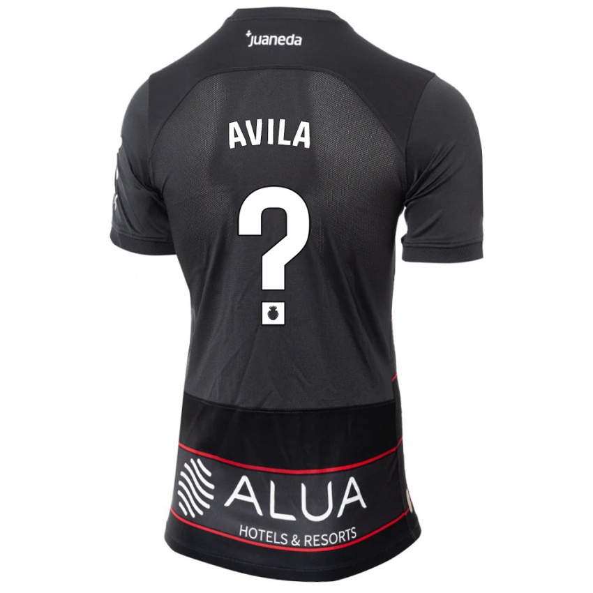 Dames Santiago Avila #0 Zwart Uitshirt Uittenue 2023/24 T-Shirt België