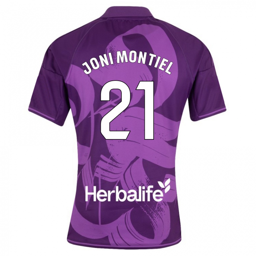 Dames Joni Montiel #21 Viooltje Uitshirt Uittenue 2023/24 T-Shirt België