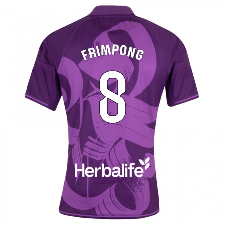 Dames Eugene Frimpong #8 Viooltje Uitshirt Uittenue 2023/24 T-Shirt België