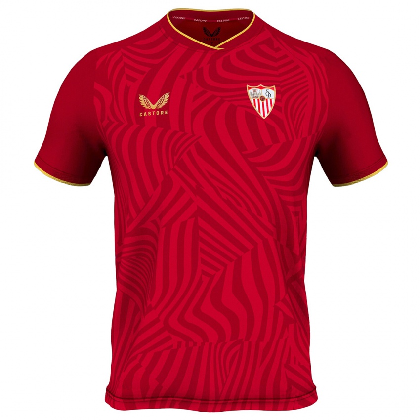 Damen Carlos Rodríguez #30 Rot Auswärtstrikot Trikot 2023/24 T-Shirt Belgien