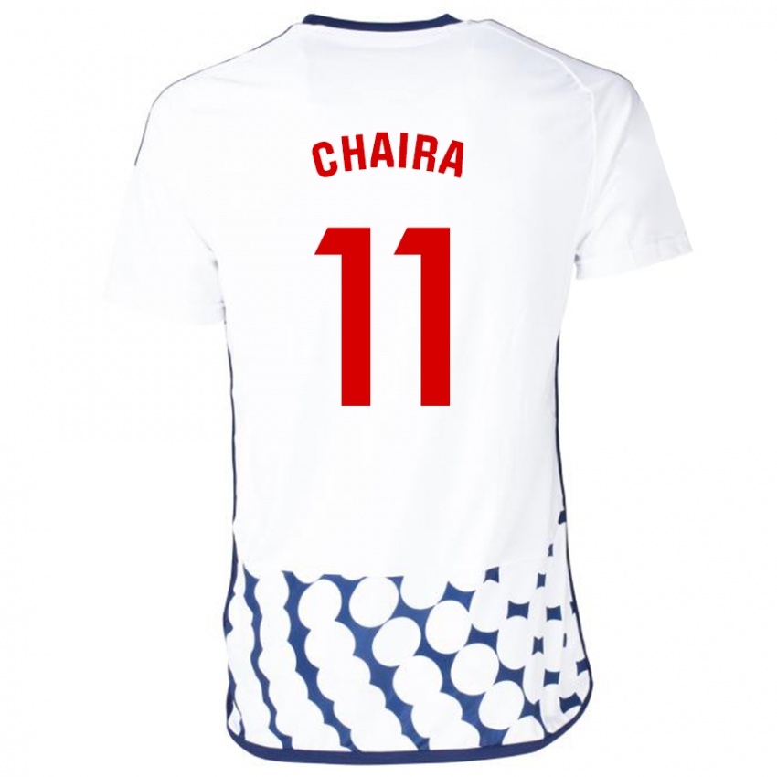 Dames Ilyas Chaira #11 Wit Uitshirt Uittenue 2023/24 T-Shirt België