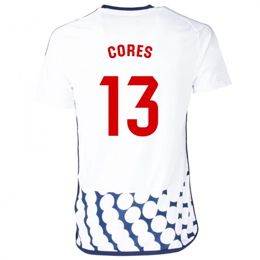 Dames Christian Cores #13 Wit Uitshirt Uittenue 2023/24 T-Shirt België
