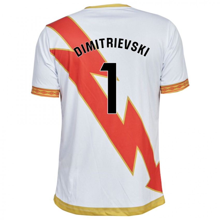 Kinderen Stole Dimitrievski #1 Wit Thuisshirt Thuistenue 2023/24 T-Shirt België