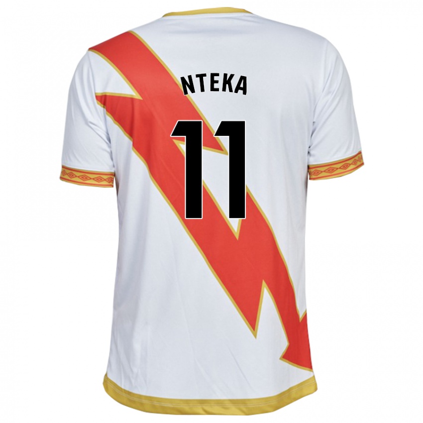 Kinderen Randy Nteka #11 Wit Thuisshirt Thuistenue 2023/24 T-Shirt België