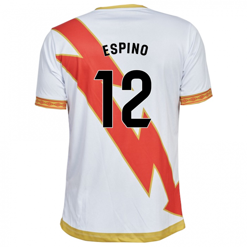 Kinderen Alfonso Espino #12 Wit Thuisshirt Thuistenue 2023/24 T-Shirt België