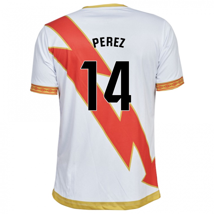 Kinderen Kike Pérez #14 Wit Thuisshirt Thuistenue 2023/24 T-Shirt België