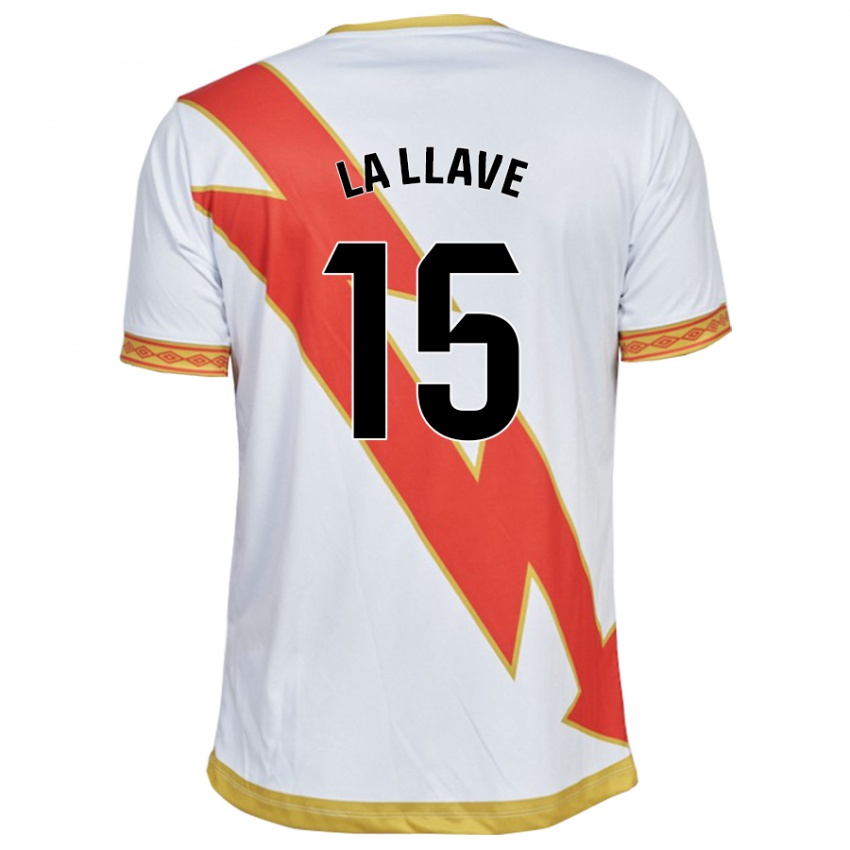 Kinderen Kevin De La Llave #15 Wit Thuisshirt Thuistenue 2023/24 T-Shirt België