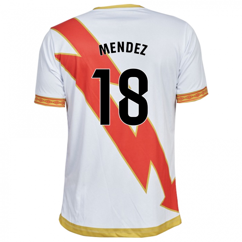 Kinderen Diego Méndez #18 Wit Thuisshirt Thuistenue 2023/24 T-Shirt België