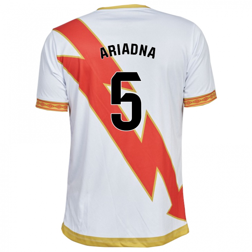 Kinderen Ariadna Rovirola Moreno #5 Wit Thuisshirt Thuistenue 2023/24 T-Shirt België