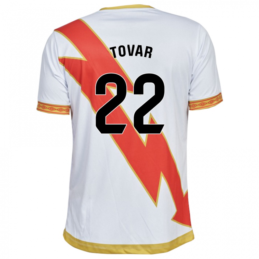 Kinderen Andrea Fernanda Tovar #22 Wit Thuisshirt Thuistenue 2023/24 T-Shirt België