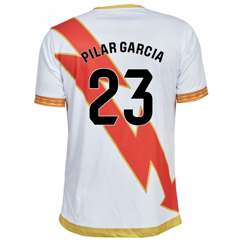 Kinderen María Pilar García Villalba #23 Wit Thuisshirt Thuistenue 2023/24 T-Shirt België