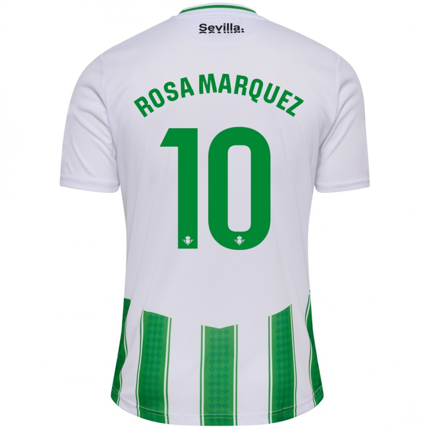 Enfant Maillot Rosa Márquez Baena #10 Blanc Tenues Domicile 2023/24 T-Shirt Belgique