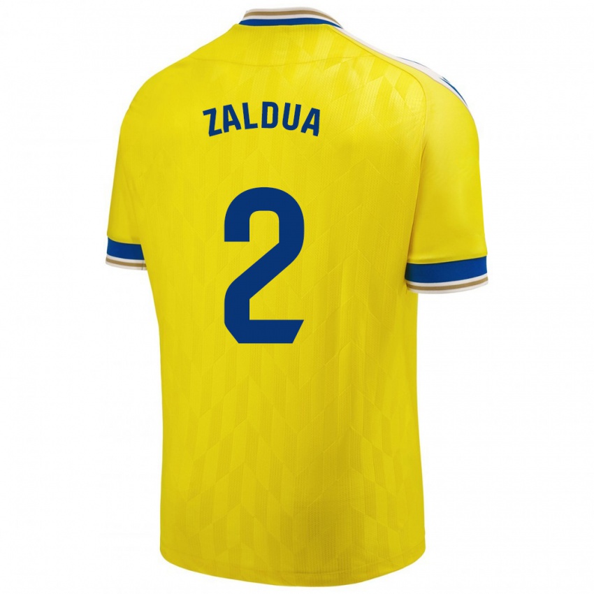 Kinderen Joseba Zaldua #2 Geel Thuisshirt Thuistenue 2023/24 T-Shirt België