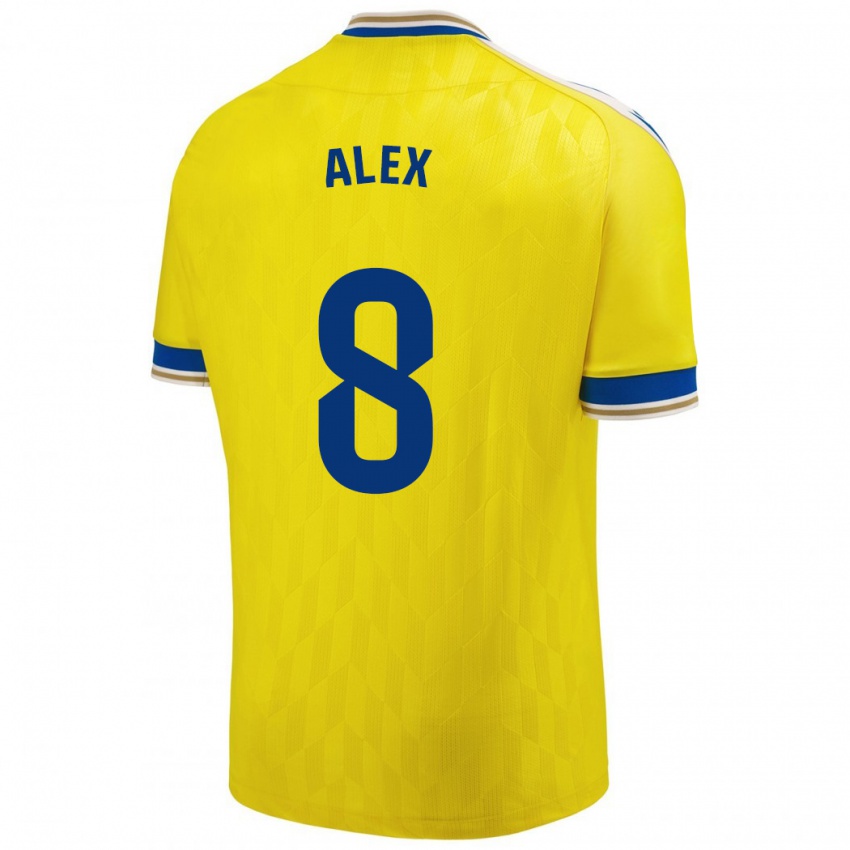 Kinderen Álex Fernández #8 Geel Thuisshirt Thuistenue 2023/24 T-Shirt België