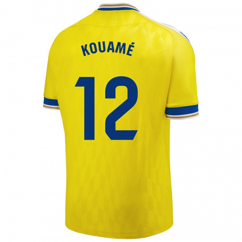 Kinderen Rominigue Kouamé #12 Geel Thuisshirt Thuistenue 2023/24 T-Shirt België