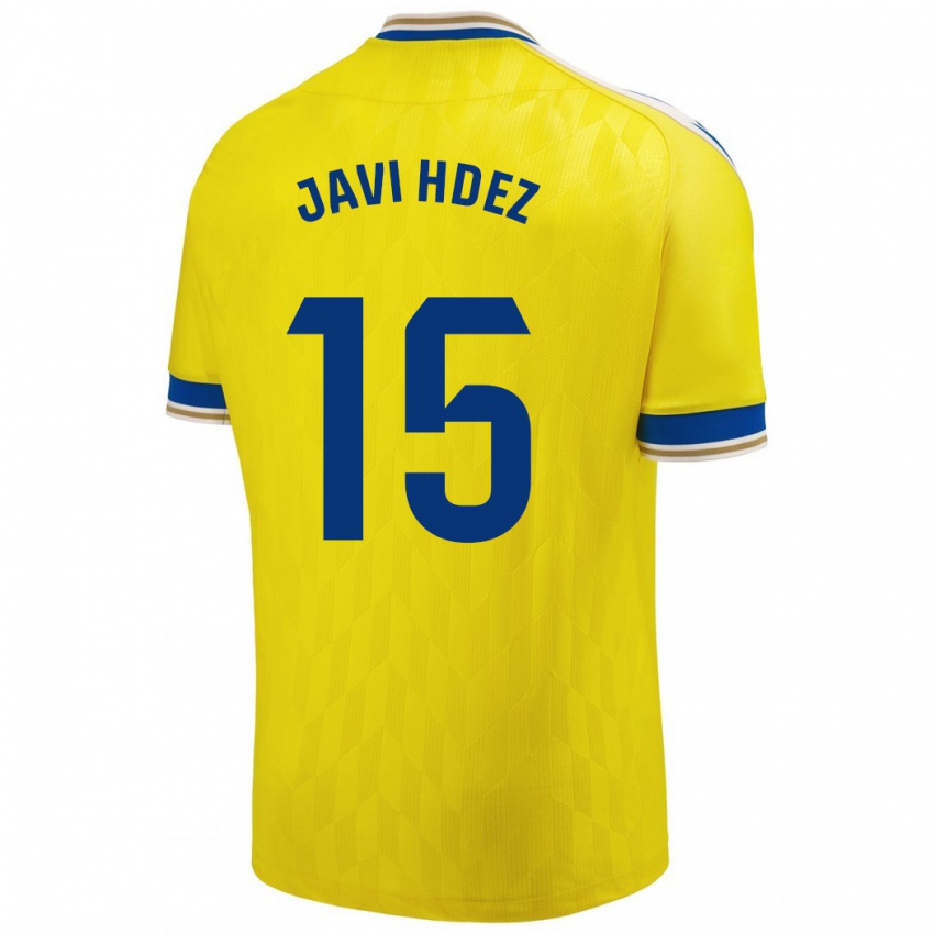 Kinderen Javi Hernández #15 Geel Thuisshirt Thuistenue 2023/24 T-Shirt België