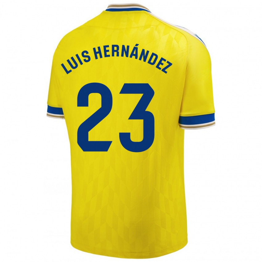 Kinderen Luis Hernández #23 Geel Thuisshirt Thuistenue 2023/24 T-Shirt België