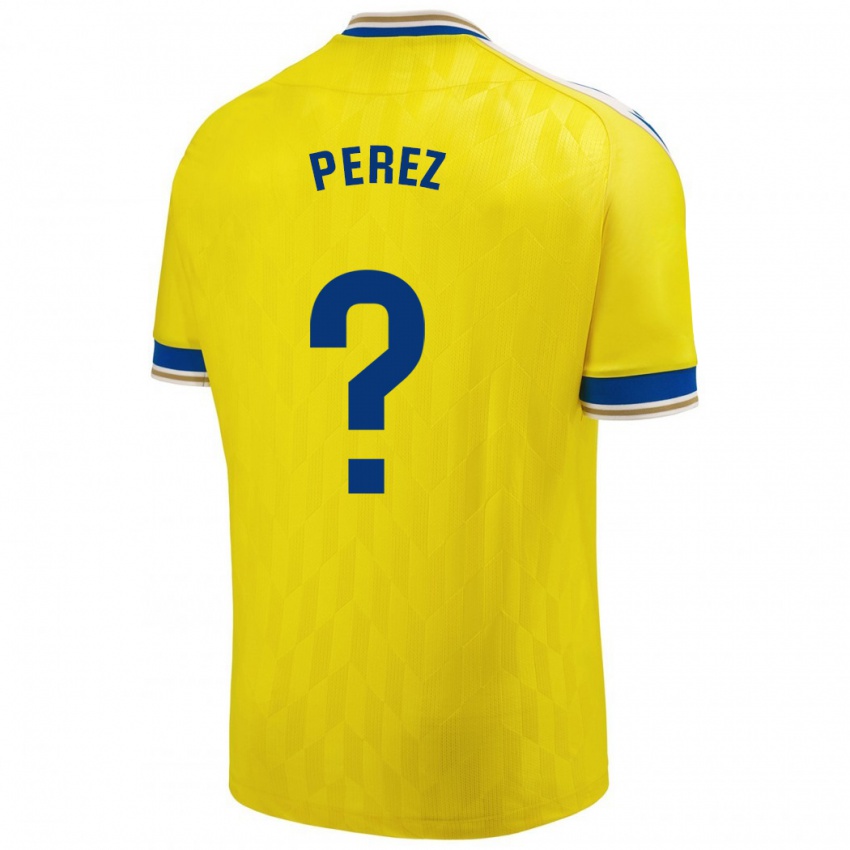 Kinderen Ángel Pérez #0 Geel Thuisshirt Thuistenue 2023/24 T-Shirt België