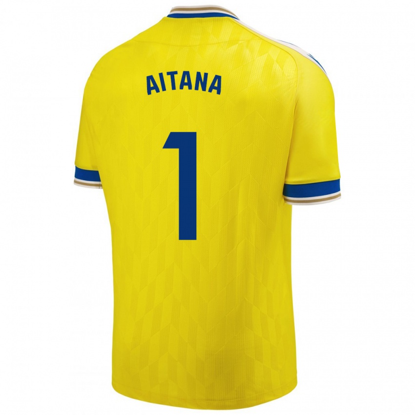 Kinderen Aitana #1 Geel Thuisshirt Thuistenue 2023/24 T-Shirt België