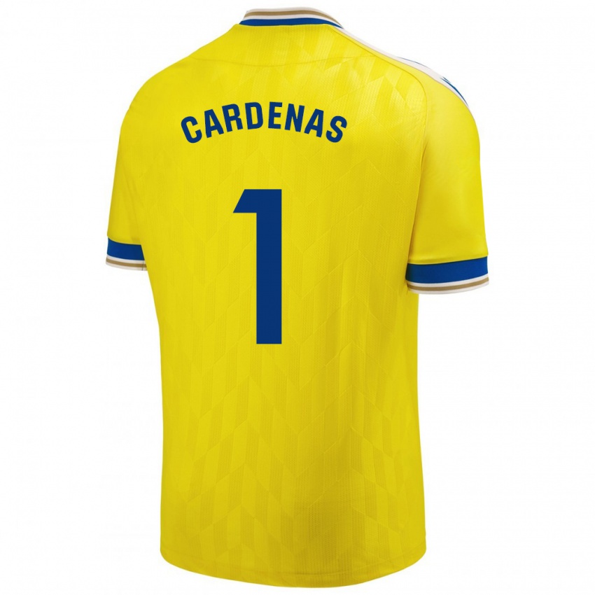 Kinderen Raquel Cárdenas #1 Geel Thuisshirt Thuistenue 2023/24 T-Shirt België