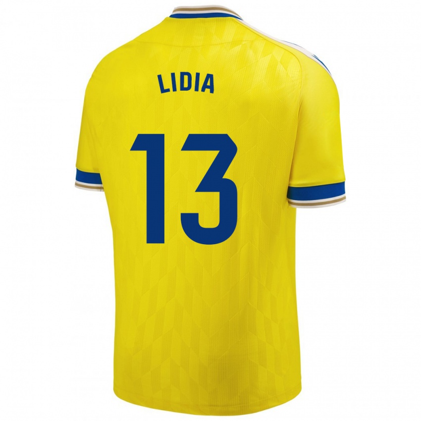 Kinderen Lidia Rincón García #13 Geel Thuisshirt Thuistenue 2023/24 T-Shirt België