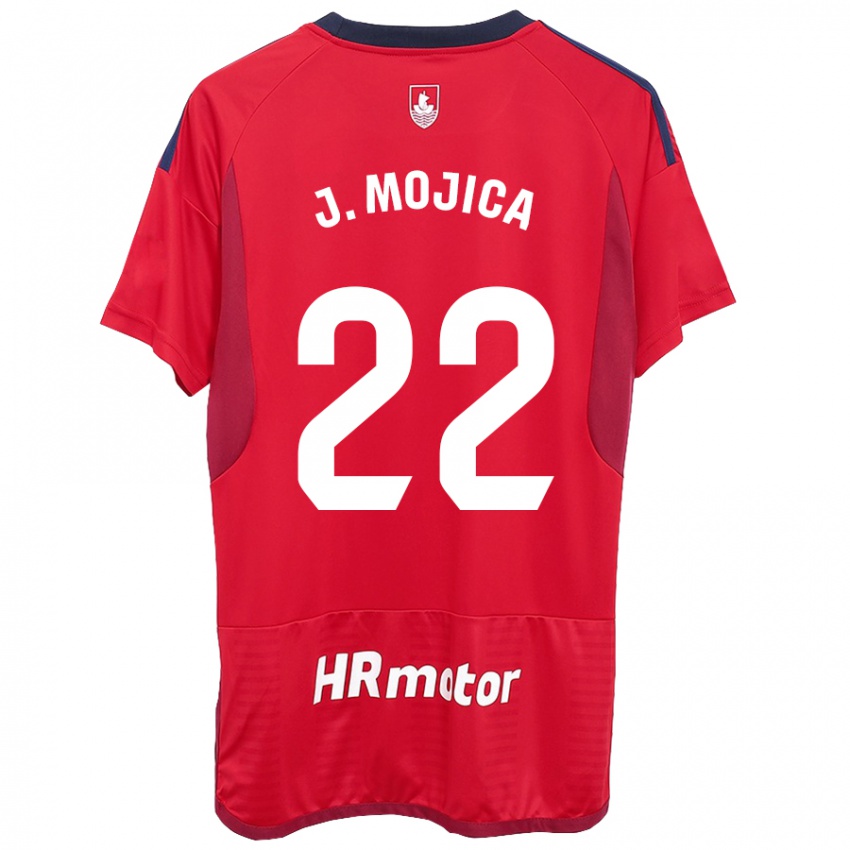 Kinderen Johan Mojica #22 Rood Thuisshirt Thuistenue 2023/24 T-Shirt België