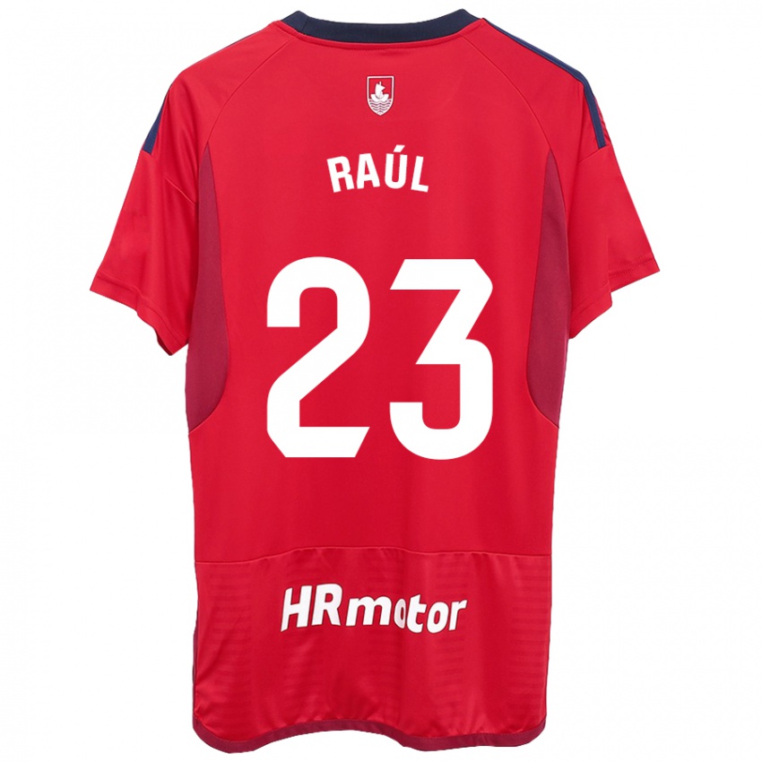 Kinderen Raúl García #23 Rood Thuisshirt Thuistenue 2023/24 T-Shirt België