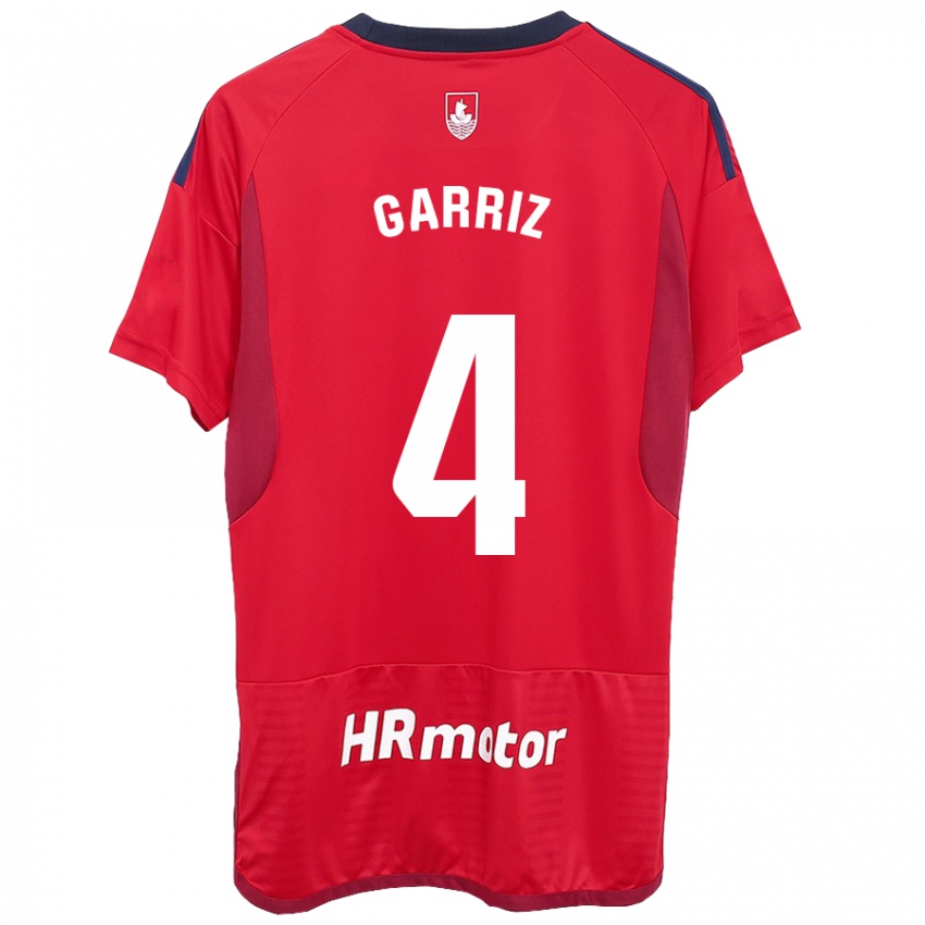 Kinderen Ibaider Garriz #4 Rood Thuisshirt Thuistenue 2023/24 T-Shirt België