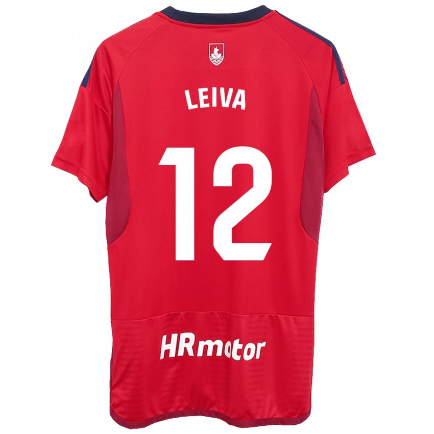 Kinderen Álvaro Leiva #12 Rood Thuisshirt Thuistenue 2023/24 T-Shirt België