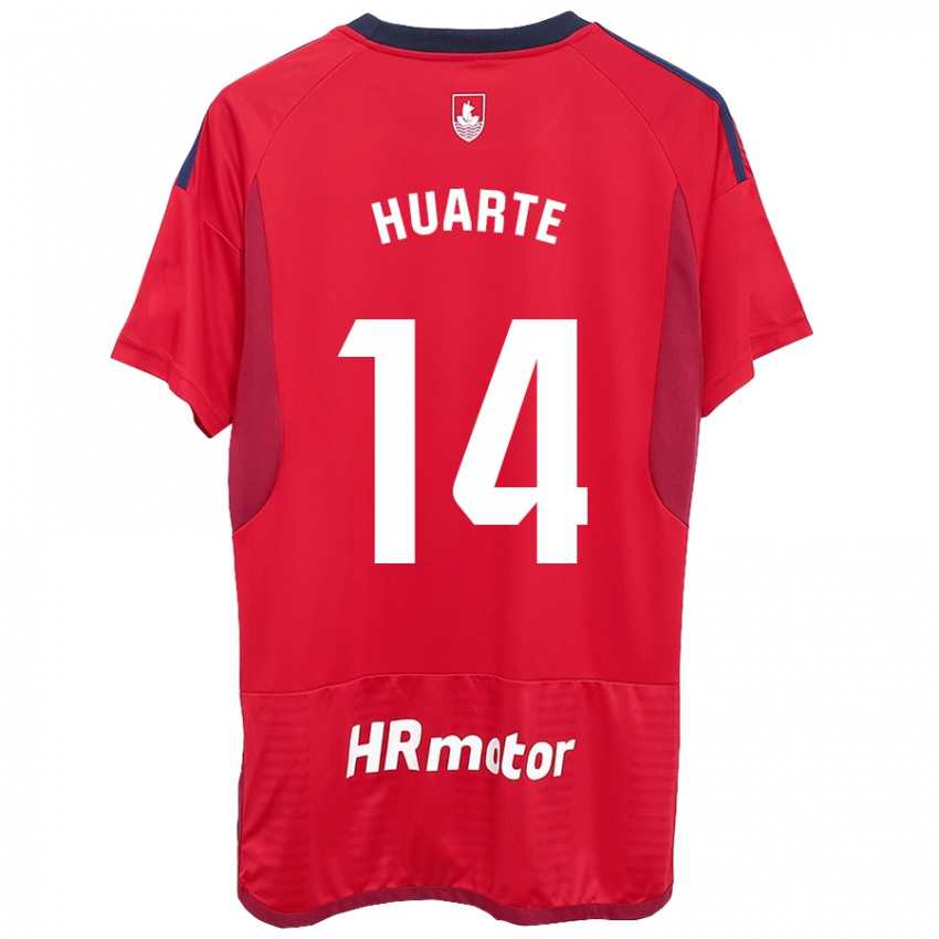 Kinderen Xabi Huarte #14 Rood Thuisshirt Thuistenue 2023/24 T-Shirt België