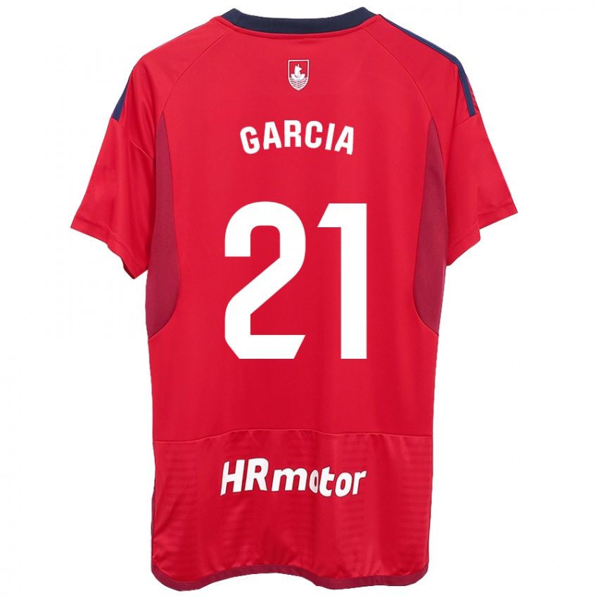 Kinderen Jon García #21 Rood Thuisshirt Thuistenue 2023/24 T-Shirt België