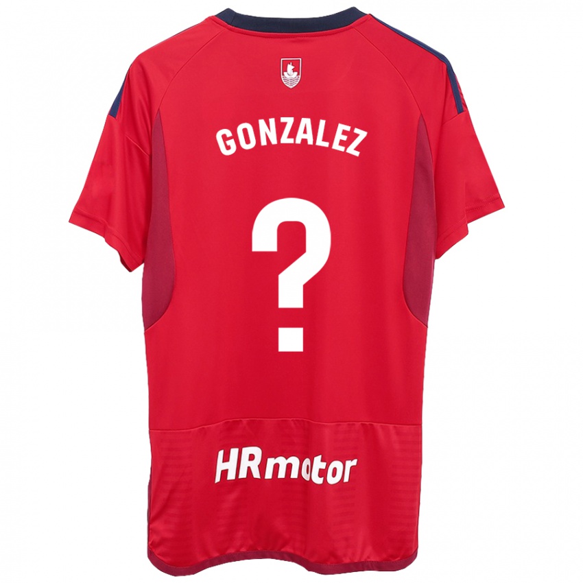 Kinderen Iker González #0 Rood Thuisshirt Thuistenue 2023/24 T-Shirt België