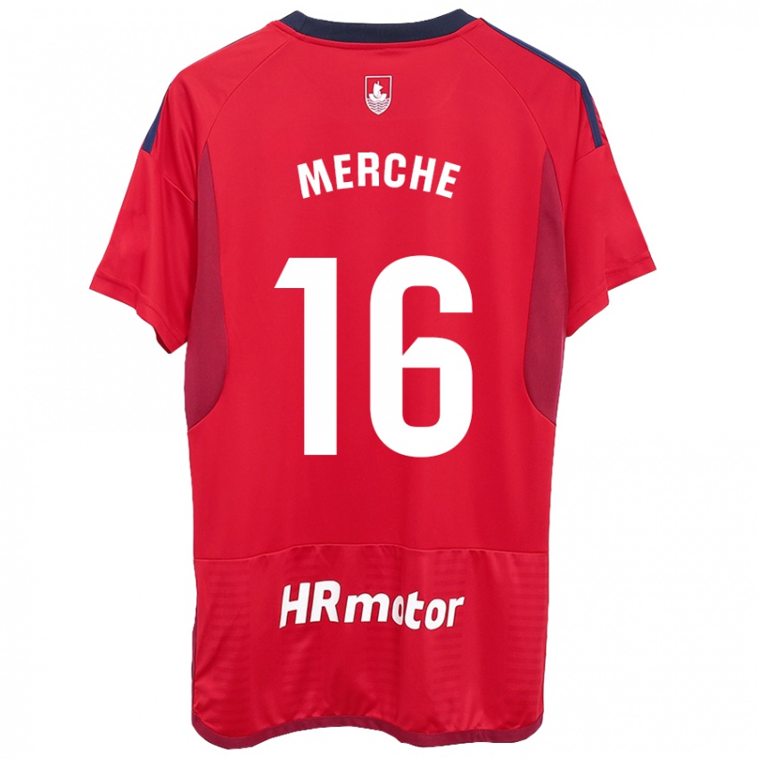 Kinderen Merche Izal García #16 Rood Thuisshirt Thuistenue 2023/24 T-Shirt België